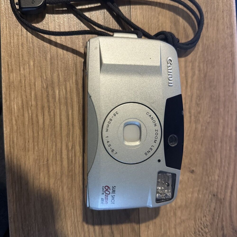 Canon Sure Shot 60 Zoom - 35mm AF Point & Shoot Film Camera Mechanically Tested